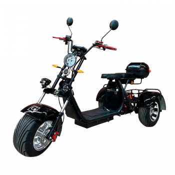 Электроскутер трехколесный CITYCOCO GT X11 TRIKE 2023 Черный глянец