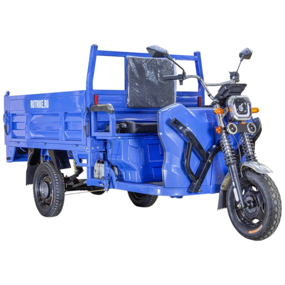 Грузовой электротрицикл Rutrike D5 1500 гидравлика (72V1500W) Тёмно-зелёный 4
