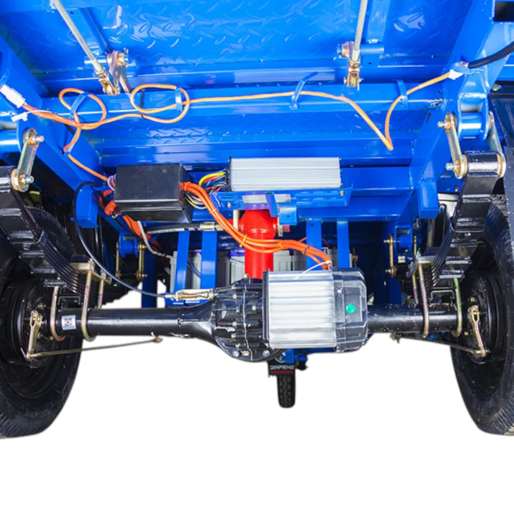 Грузовой электротрицикл Rutrike D5 1500 гидравлика (72V1500W) Тёмно-зелёный 10