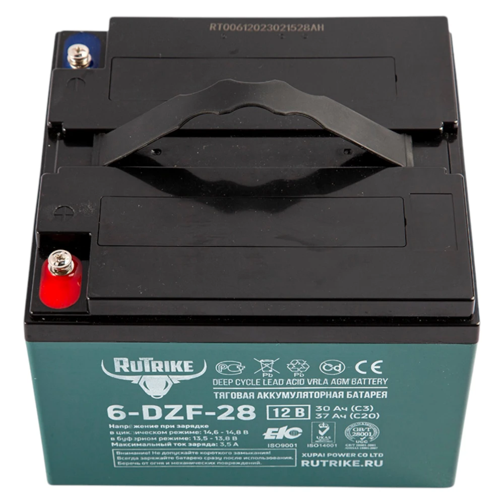 Аккумулятор тяговый Rutrike 6-DZF-28 (12V28A/H C3) 2