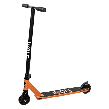 Трюковой самокат Novatrack WOLF EL Черно-лимонный